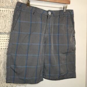 Rip Curl Grey Plaid Shorts 34